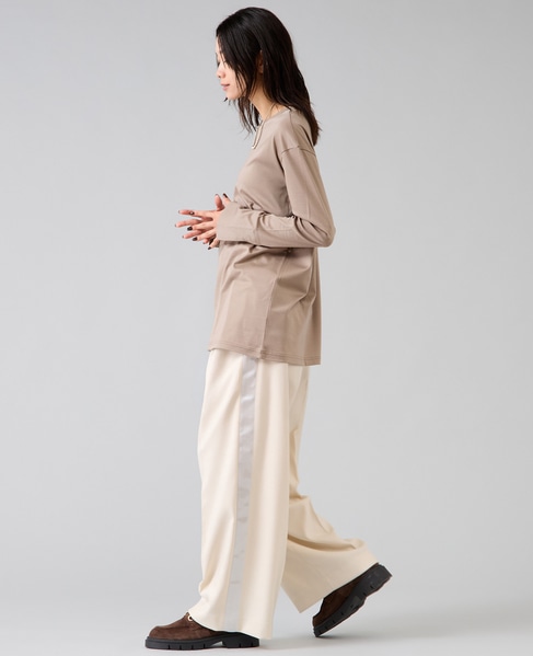 袖口カフスカットソー 詳細画像 モカ 9