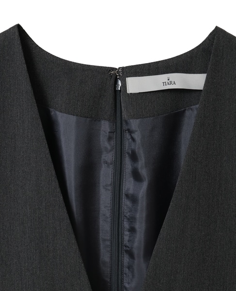 ペプラムジャンパースカート 詳細画像 チャコールグレー 3