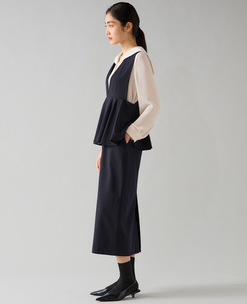 ペプラムジャンパースカート 詳細画像 ネイビー 4