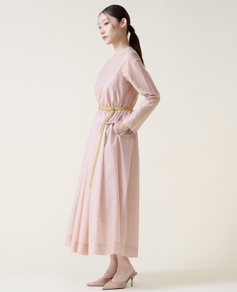 ロングスリーブフレアワンピース 詳細画像 ピンク 3