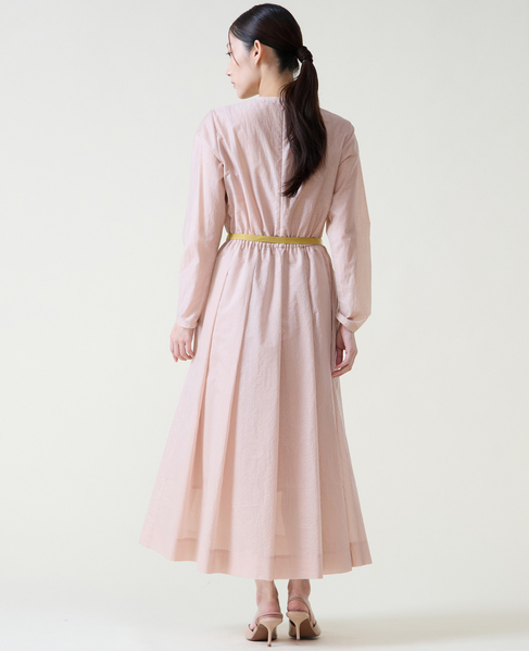 ロングスリーブフレアワンピース 詳細画像 ピンク 4