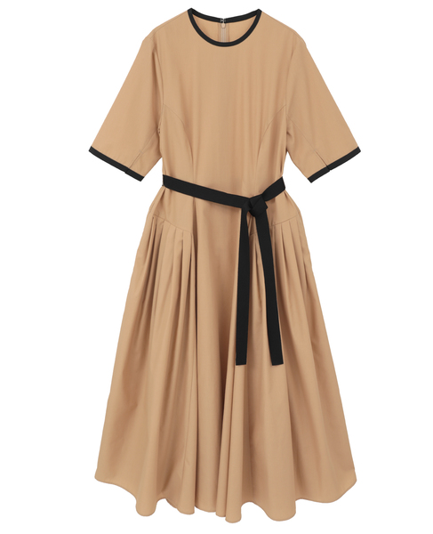 ショートスリーブコットンワンピース 詳細画像 ベージュ 6