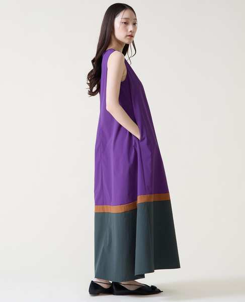 カラーブロックワンピース 詳細画像 パープル 3