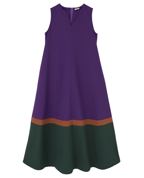 カラーブロックワンピース 詳細画像 パープル 4