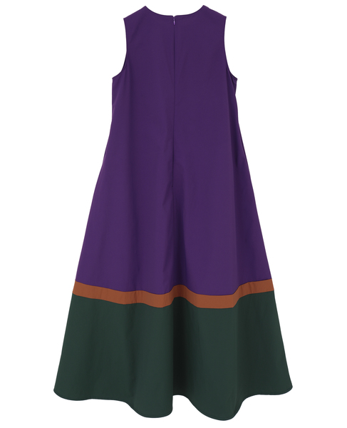 カラーブロックワンピース 詳細画像 パープル 5