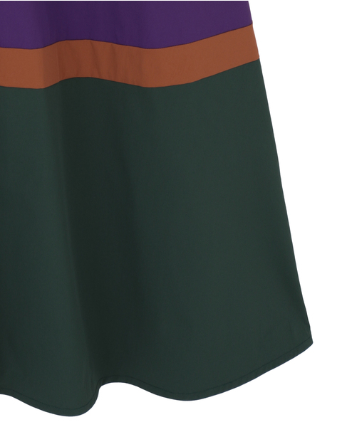 カラーブロックワンピース 詳細画像 パープル 8