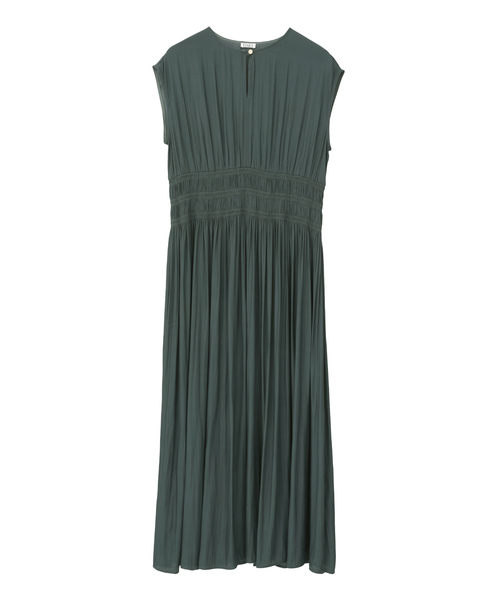 シャーリングワンピース 詳細画像 グリーン 1