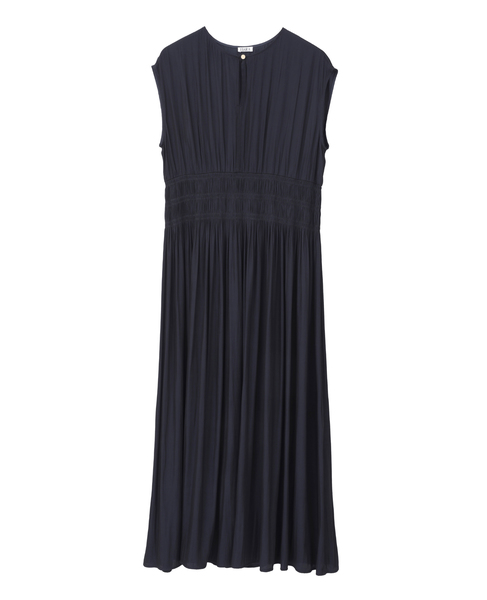 シャーリングワンピース 詳細画像 ネイビー 1