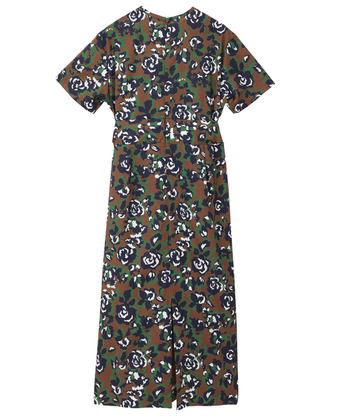 オールドローズプリントリボンワンピース 詳細画像 ブラウン 6