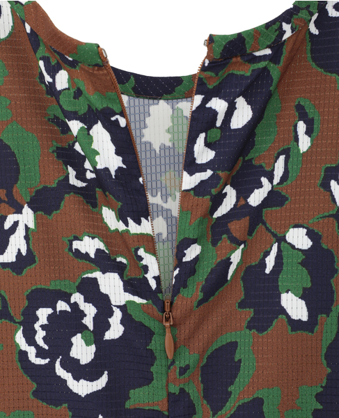 オールドローズプリントリボンワンピース 詳細画像 ブラウン 8