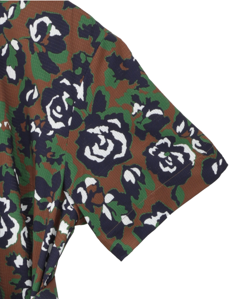 オールドローズプリントリボンワンピース 詳細画像 ブラウン 9