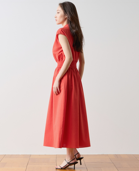 ハイネックシャーリングワンピース 詳細画像 レッド 2