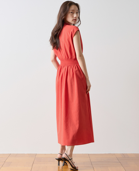 ハイネックシャーリングワンピース 詳細画像 レッド 3