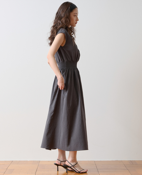 ハイネックシャーリングワンピース 詳細画像 チャコールグレー 2