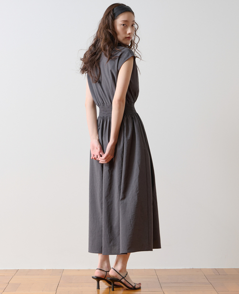 ハイネックシャーリングワンピース 詳細画像 チャコールグレー 3