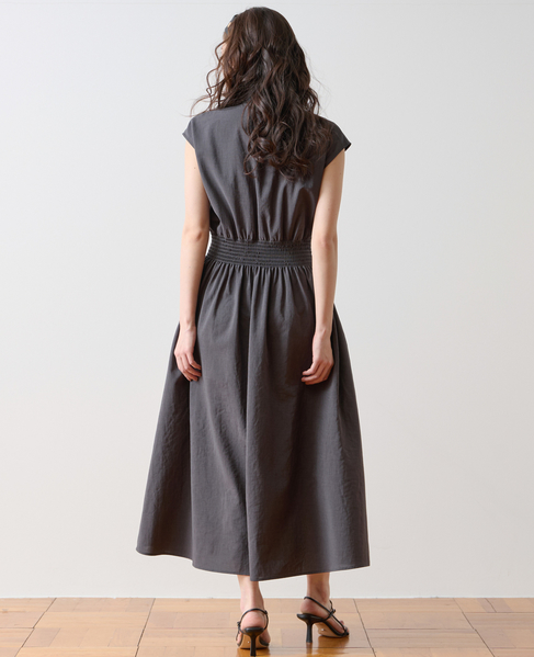 ハイネックシャーリングワンピース 詳細画像 チャコールグレー 4