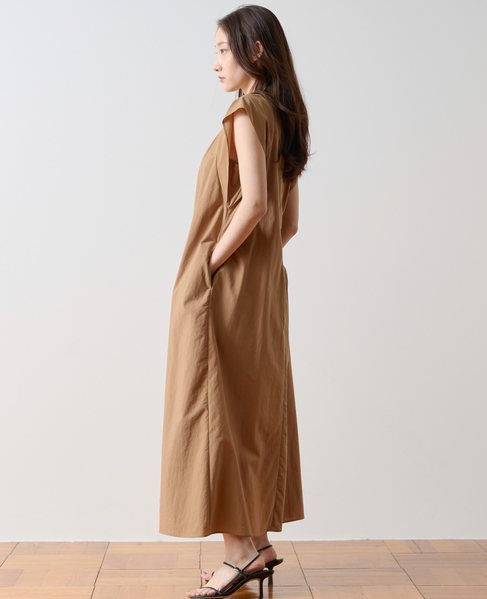 ネックギャザーワンピース 詳細画像 ベージュ 2