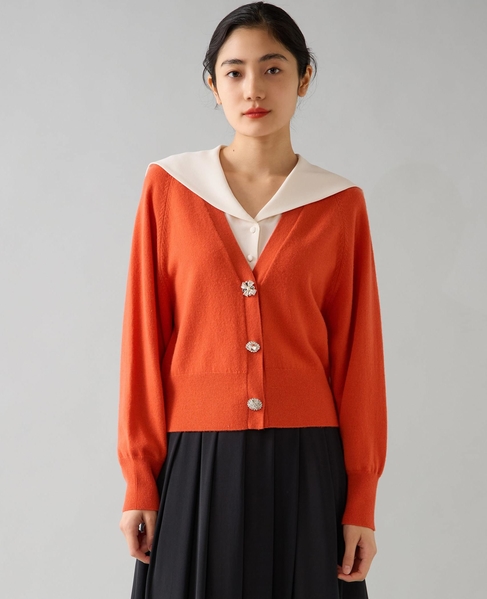 バイカラーセーラーブラウス 詳細画像 アイボリー 7