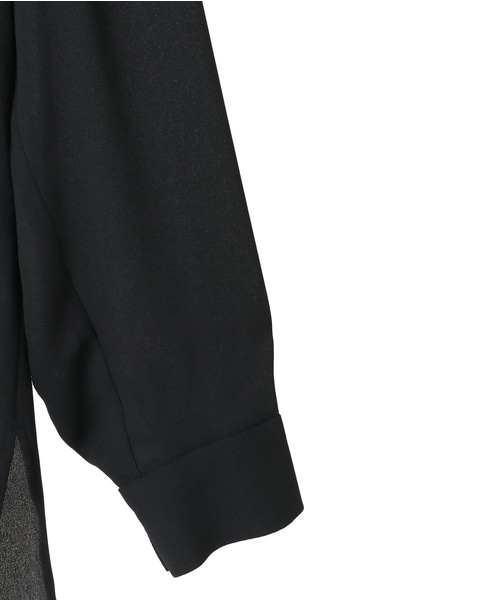 バイカラーセーラーブラウス 詳細画像 ブラック 4