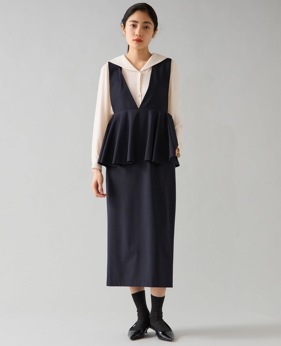 バイカラーセーラーブラウス｜TIARA（ティアラ）｜商品詳細