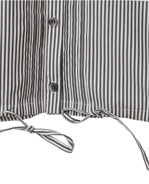 クロップドバンドカラーシャツ 詳細画像 ストライプ 13