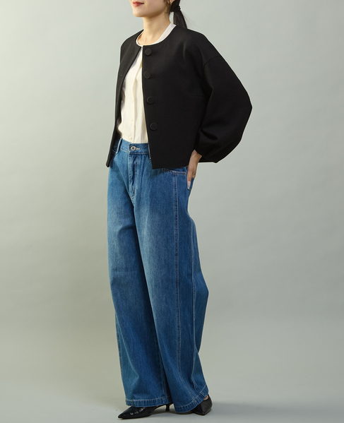 キュプラボウタイブラウス 詳細画像 アイボリー 2