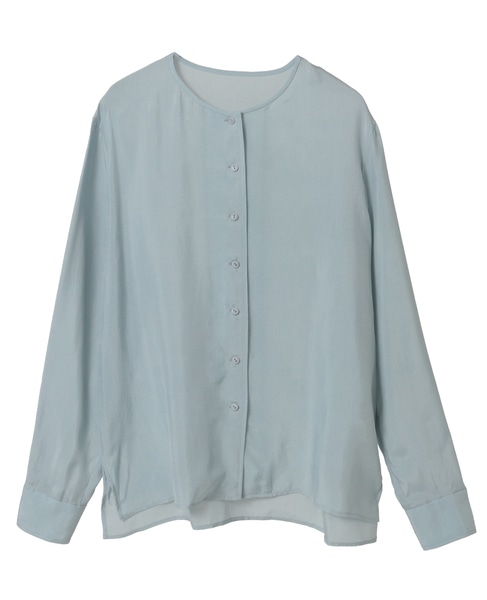 キュプラボウタイブラウス 詳細画像 サックス 16