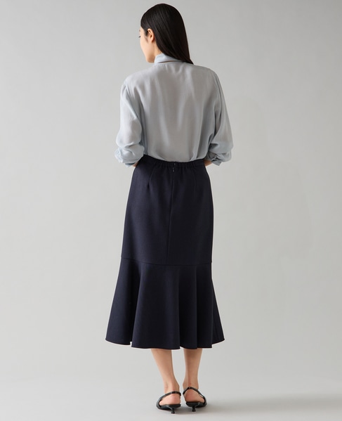 キュプラボウタイブラウス 詳細画像 サックス 6