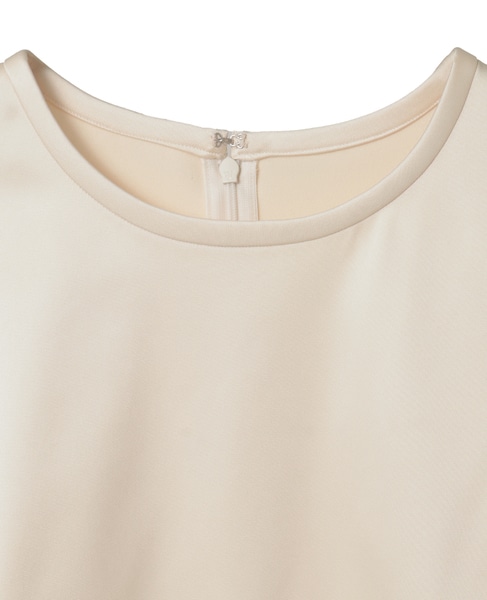 クロップドサテンブラウス 詳細画像 アイボリー 8