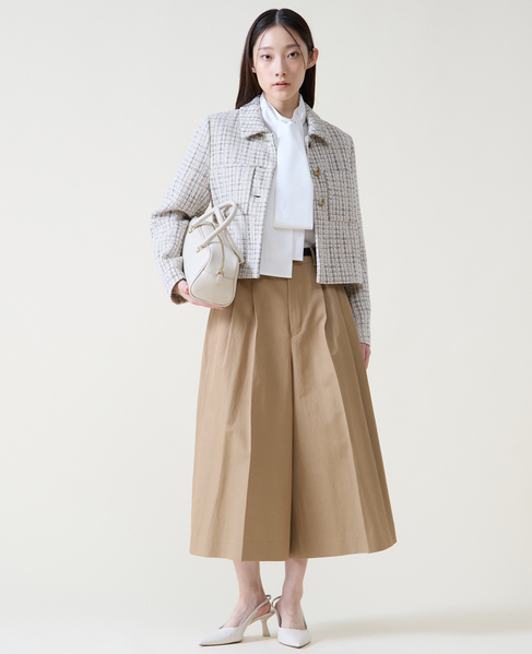 ボウタイハイネックボタンブラウス 詳細画像 ホワイト 5