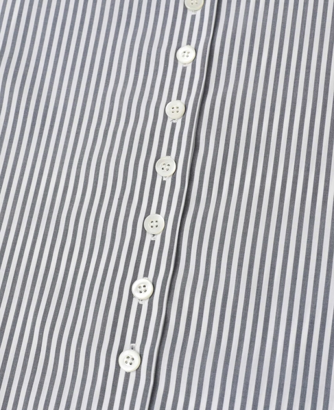 ボウタイハイネックボタンブラウス 詳細画像 ホワイト×ネイビー 8