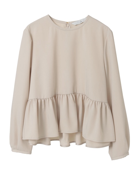 ペプラムブラウス 詳細画像 ベージュ 7
