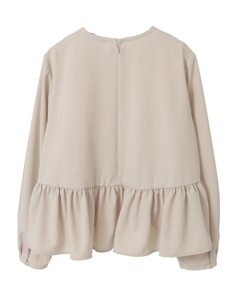 ペプラムブラウス 詳細画像 ベージュ 8