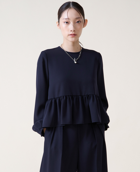 ペプラムブラウス 詳細画像 ネイビー 2