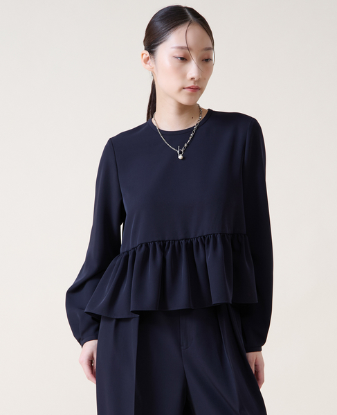 ペプラムブラウス 詳細画像 ネイビー 4