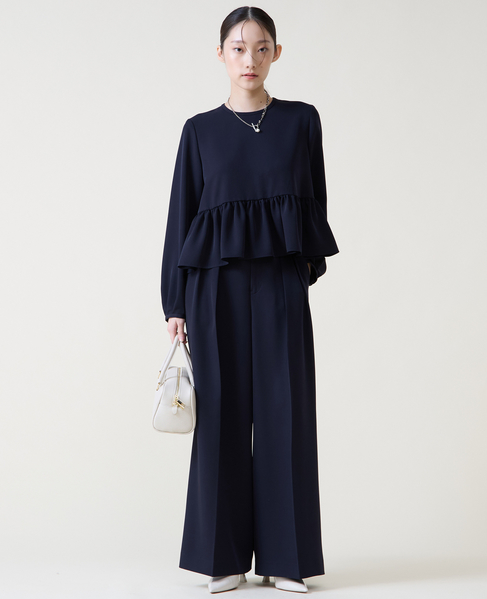 ペプラムブラウス 詳細画像 ネイビー 5