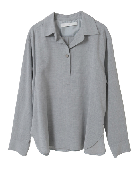 スキッパーシャツ 詳細画像 グレー 9