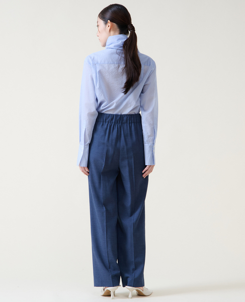 スカーフ付きバンドカラーシャツ 詳細画像 サックス 15