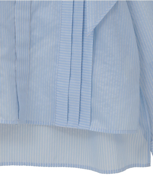 スカーフ付きバンドカラーシャツ 詳細画像 サックス 28