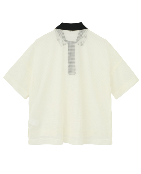 メッシュポロトップス 詳細画像 アイボリー 13