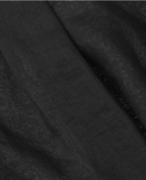リネンバンドカラーシャツ 詳細画像 ブラック 6