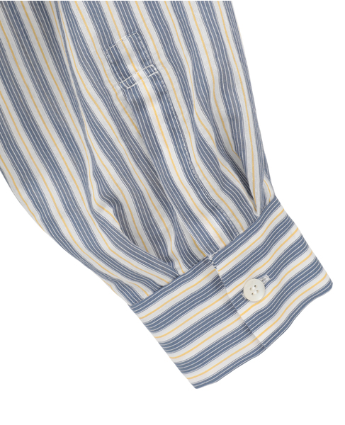 フリルギャザーブラウス 詳細画像 ネイビーストライプ 11