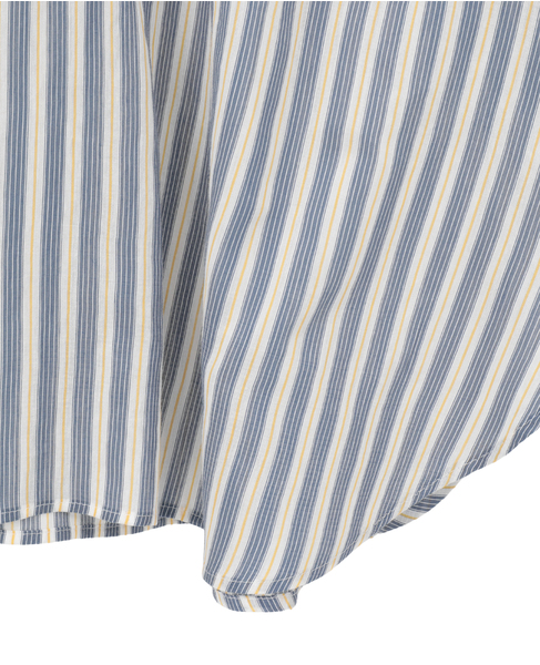 フリルギャザーブラウス 詳細画像 ネイビーストライプ 12