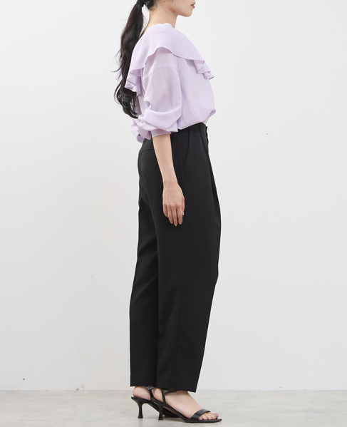 フリルギャザーブラウス 詳細画像 パープル 10