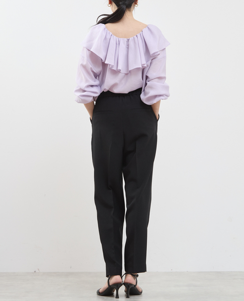 フリルギャザーブラウス 詳細画像 パープル 11