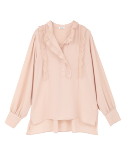 プリーツディテールブラウス