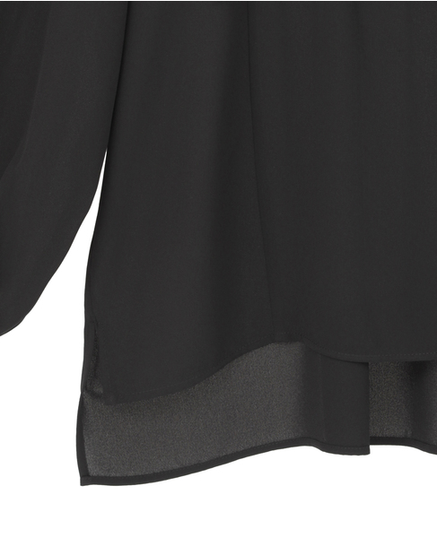 プリーツディテールブラウス 詳細画像 ブラック 5