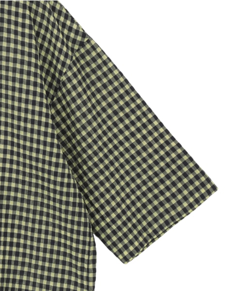 ギンガムチェックTブラウス 詳細画像 ネイビー×イエロー 4