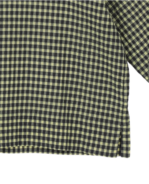 ギンガムチェックTブラウス 詳細画像 ネイビー×イエロー 5