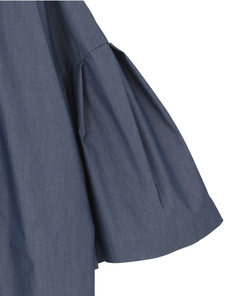 フリルスキッパーブラウス 詳細画像 ブルー 4